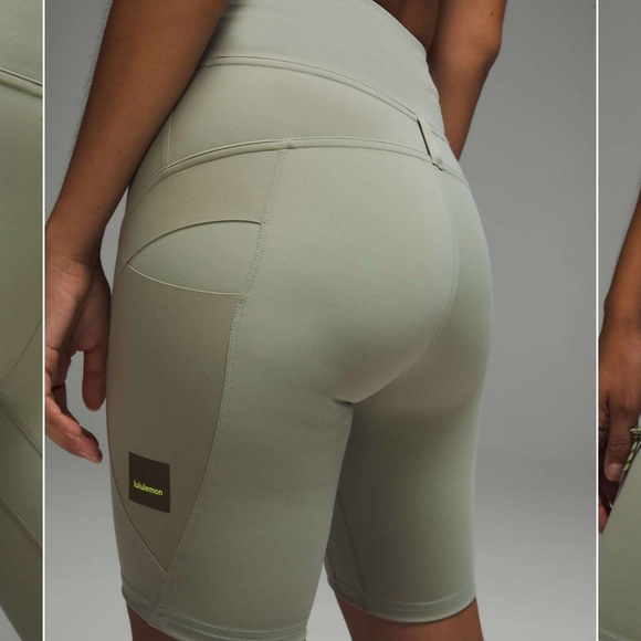 Lululemon Cargo Super-High-Rise Hiking Short 8" - Laurel Green - Picture 4 of 8